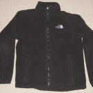 Mens The North Face Full Zip Fleece Jacket Coat Small Black 2 Pockets