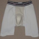 Mens Under Armour Cup Pocket Pads Base Layers Compression Shorts MD Medium White
