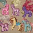 Vintage Lot of 6 My Little Pony Mixed Generation Various Years Conditions