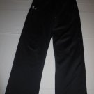 Mens Under Armour Loose Track Pants Sweatpants SM Small Black 2 Pockets Athletic