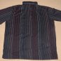 Mens Bugatchi Uomo Short Sleeve SS Golf Casual Polo Shirt XL Multi-Color Striped
