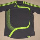 Mens Adidas Clima365 Formotion 3 Stripes Short Sleeve SS Shirt Large Gray Green