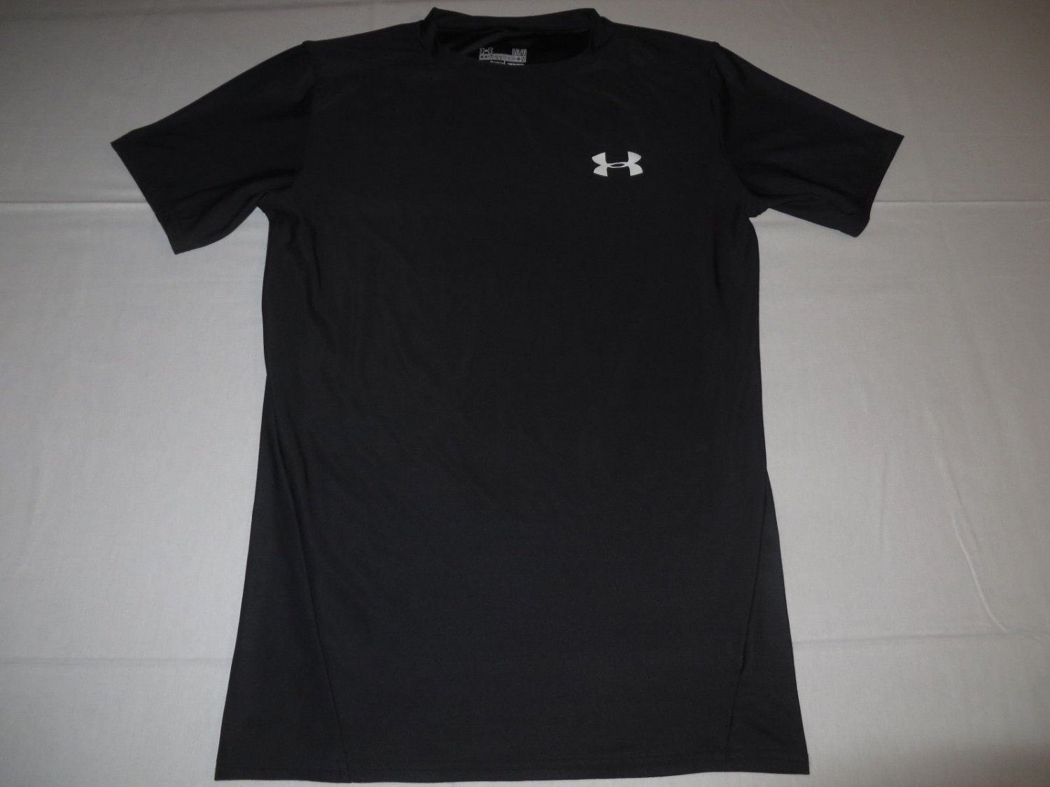 Mens Under Armour Compression Base Layers Short Sleeve SS Shirt LG Large Black