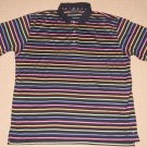 Mens Bobby Jones Players Short Sleeve SS Golf Polo Shirt XL Multi-Color Striped