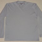Mens Columbia Sportwear Company Long Sleeve LS Shirt Medium Gray 100% Polyester