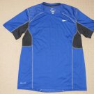 Mens Nike Dri-Fit Running Athletic Fitness Short Sleeve SS Shirt M Medium Blue