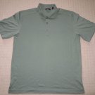 Mens Callaway Short Sleeve Golf Polo Shirt XL XLarge Green Solid EUC 100% Cotton