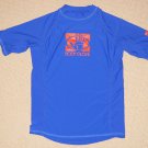 Body Glove Rash Guard Surf Short Sleeve Shirt Youth Sz 12 Blue UVP 50 Protection