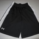 Mens Under Armour UA Shorts SM Small Black White 2 Pockets Baseball Athletic