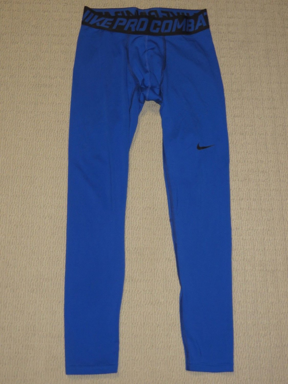 Mens Nike Pro Combat Compression Base Layers Tights Pants Large Blue Black