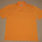 Mens Callaway X Series Short Sleeve SS Golf Polo Shirt L Large Orange Polyester