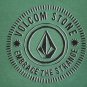 Mens Volcom Stone Logo SS Short Sleeve T Shirt S Small Green Graphic Tee Shirt