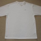Mens Nike Performance Athletic Running Workout Short Sleeve Shirt L Large White