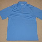 Mens Nike Fit Dry Short Sleeve SS Golf Tennis Polo Shirt M Medium Blue Polyester