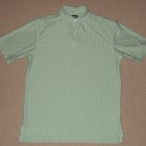 Mens Footjoy FJ Short Sleeve SS Golf Polo Shirt Medium Striped Green White