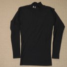 Mens Under Armour Compression Base Layer Long Sleeve Shirt Mock Neck Small Black