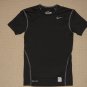 Mens Nike Pro Combat Dri-fit Compression Base Layers SS Shirt S Small Black