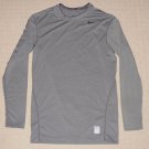 Mens Nike Dri-fit Pro Combat Compression Long Sleeve LS Shirt L Large Gray