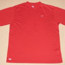 Mens Nike Performance Athletic Running Workout Short Sleeve Shirt L Large Red