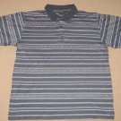 Mens Bobby Jones Collection Short Sleeve SS Golf Polo Shirt XL Blue Striped