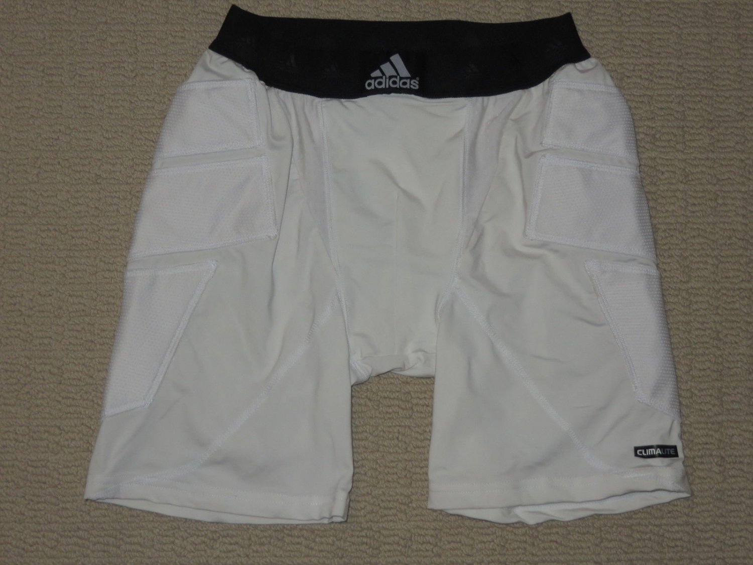 Mens Adidas Climalite Compression Cup Pocket Base Layers Padded Shorts Small