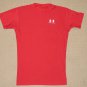 Mens Under Armour Compression Base Layer Short Sleeve SS Shirt Large LG Red