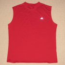 Mens Adidas Climalite Sleeveless Tank Top M Medium Red Athletic Fitness Workout
