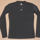 Mens Under Armour Compression Base Layer Long Sleeve LS Shirt XL XLarge Black