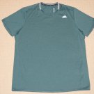 Mens Adidas Climalite Short Sleeve SS Shirt XLarge XL Green Athletic Workout