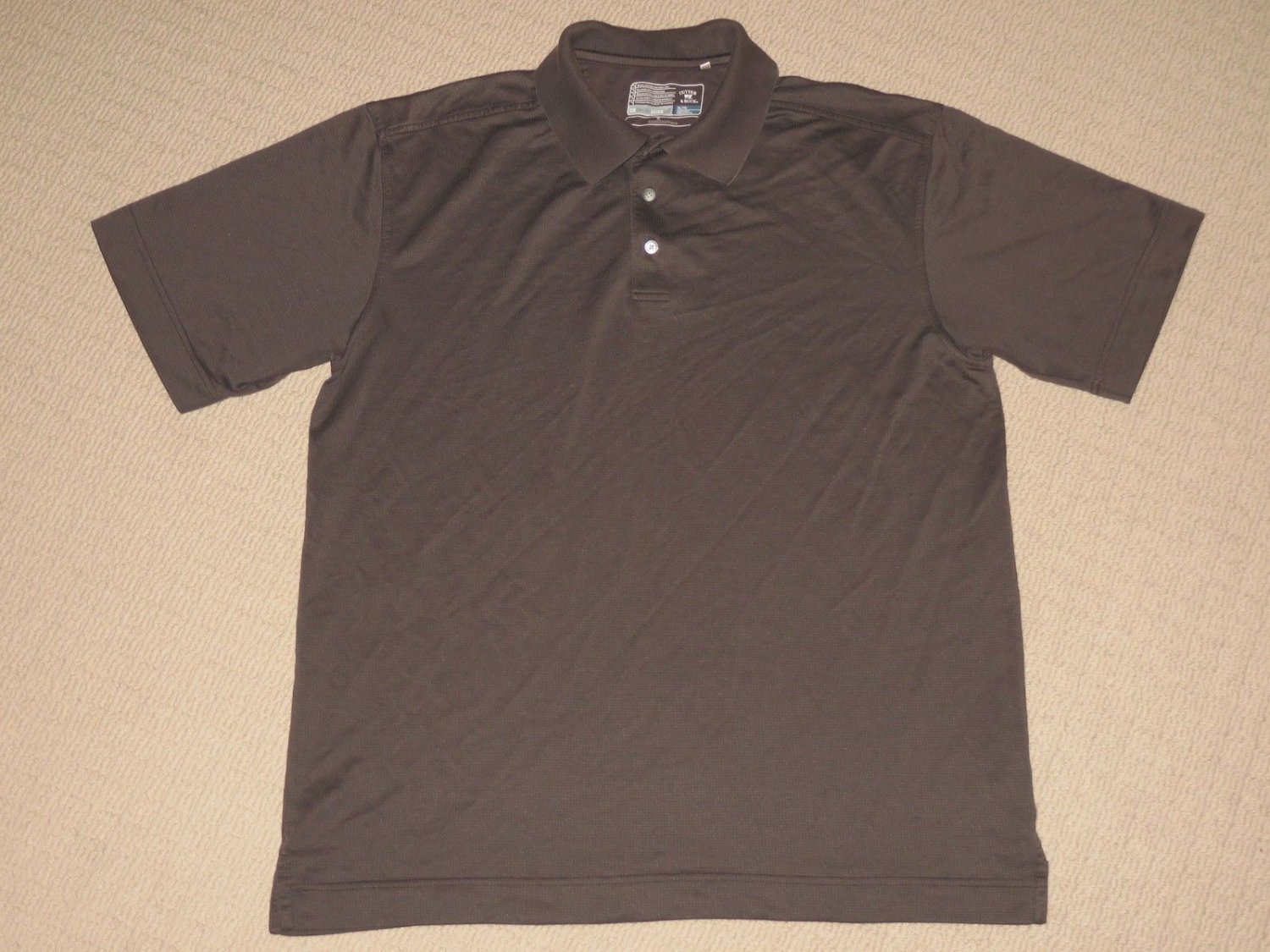 Mens Cutter & Buck CB Drytec Luxe Short Sleeve SS Golf Polo Shirt XLarge XL Gray