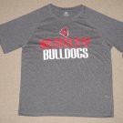 Mens Bentley Bulldogs High School Short Sleeve SS Shirt Large Gray NEW NWT