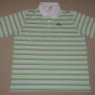 Mens Adidas Climalite Pinewild Country Club SS Golf Polo Shirt XL Striped Green