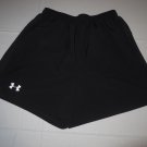 Mens Under Armour UA Shorts LG Large Black Back Pocket Athletic Running Workout