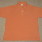 Mens Lacoste Alligator Short Sleeve Casual Polo Shirt Sz: 6 Orange Cotton Solid