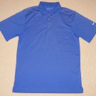 Mens Nike Dri-Fit Short Sleeve SS Golf Polo Shirt S Small Blue Tennis Polyester