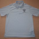 Mens Adidas Climalite Hawk Hollow Golf Course Polo Shirt Large Blue Polyester