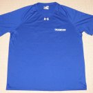 Mens Under Armour Heatgear Loose Olympus Tough Crew Short Sleeve Shirt XL Blue