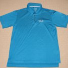 Mens Adidas Climacool Somerby Golf Club Short Sleeve SS Polo Shirt Medium Blue