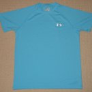 Mens Under Armour Heatgear Loose Short Sleeve SS Shirt Athletic SM Small Blue