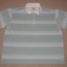 Mens PGA Tour Short Sleeve SS Golf Polo Shirt XXL / XXG Striped Multi-Color Poly