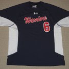 Mens Under Armour Heatgear Losse Coupe Lache SS Shirt MD Medium Blue Warriors