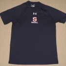 Mens Under Armour Heatgear Loose Coupe Lache Baseball SS Shirt MD Medium Blue