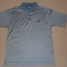 Mens Cutter & Buck Signature Collection Short Sleeve Golf Polo Shirt Medium Blue