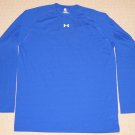 Mens Under Armour Heatgear Bethune House Long Sleeve LS Shirt LG Large Blue