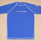 Body Glove Rash Guard Surf Short Sleeve Shirt Youth XL Blue UVA Sun Protection