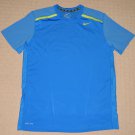 Mens Nike Dri-Fit Athletic Running Workout Short Sleeve SS Shirt Medium Blue