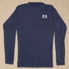 Mens Under Armour Compression Base Layer Long Sleeve LS Shirt SM Small Blue