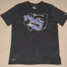 Mens The Nike Tee Dri-fit KD Kevin Durant EEL Electronic T-Shirt Large Black