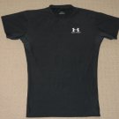 Mens Under Armour Heatgear Compression Base Layer SS Shirt Large LG Black