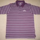 Mens Ashworth Tahquitz Creek Palm Spring Golf Polo Shirt Large Striped Purple